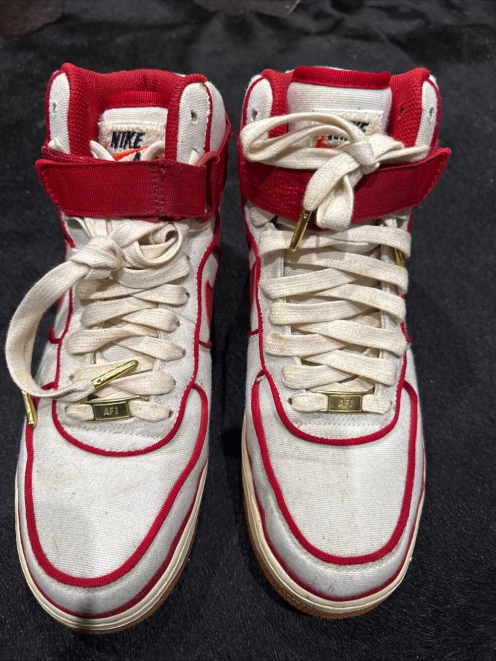 Nike Air Force 1 High '07 LV8 Sail 2017 Gym Red 806403-101 Gum AF1 Hi one Sz 10